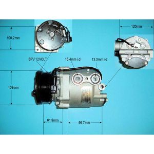 Compressor (AirCon Pump) Ford Transit Connect/Grand Connect 1.8 16v Petrol (Jan 2007 to Dec 2013)