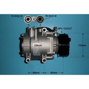 Compressor (AirCon Pump) Ford Mondeo MK3 (00-06) 2.5 Sfi Petrol Automatic (Oct 2000 to Oct 2001)