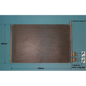 Condenser (AirCon Radiator) Ford Fusion 1.4 16v Petrol (Feb 2006 to Dec 2012)