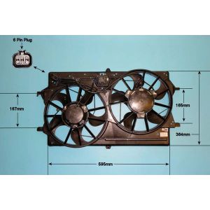 Radiator Cooling Fan Ford Focus 1 2.0 ST170 Petrol (Mar 2002 to Nov 2004)