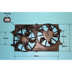 Radiator Cooling Fan Ford Focus 1 2.0 ST170 Petrol (Mar 2002 to Nov 2004)