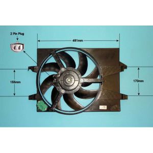 Radiator Cooling Fan Ford Fiesta 02-07 1.4TDCI Diesel (Nov 2001 to Oct 2006)