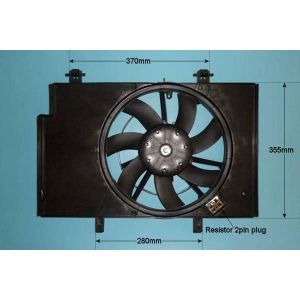 Radiator Cooling Fan Ford Fiesta 08- 1.6 TDCi Diesel (Aug 2008 to Jul 2011)