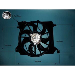 Radiator Cooling Fan Ford Focus 2 1.6 16v Petrol (Feb 2005 to Oct 2005)