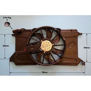 Radiator Cooling Fan Ford Focus 2 2.0 TDCI CABRIOLET Diesel (Jul 2006 to Oct 2008)