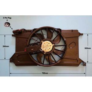 Radiator Cooling Fan Ford Focus 2 2.0 TDCI CABRIOLET Diesel (Oct 2008 to Sep 2012)