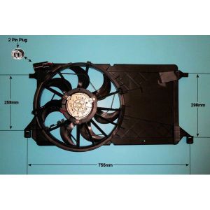 Radiator Cooling Fan Ford C-Max 2.0 Petrol (Feb 2007 to Dec 2010)