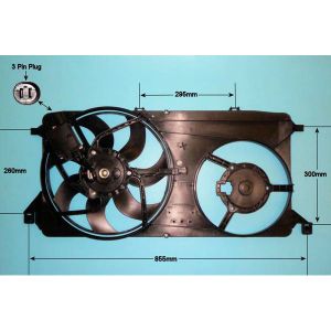 Radiator Cooling Fan Ford Transit / Transit Torneo -2014 2.2 D MK7 4x4 Diesel (Nov 2011 to Aug 2014)