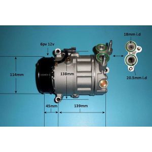Compressor (AirCon Pump) Ford Grand C-Max 1.6 TDCi Diesel (Dec 2010 to Jul 2012)