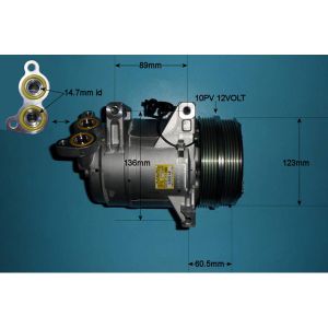 Compressor (AirCon Pump) Ford Focus 2 1.6 16v CABRIOLET Petrol (Jul 2006 to Oct 2008)