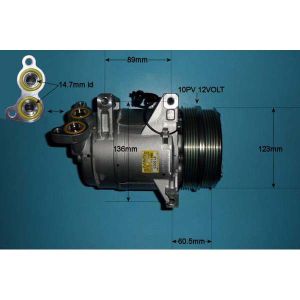 Compressor (AirCon Pump) Ford Focus 2 1.6 16v CABRIOLET Petrol (Oct 2008 to Sep 2012)