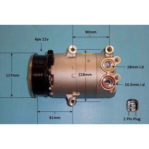 Compressor (AirCon Pump) Ford Grand C-Max 1.6 EcoBoost Petrol (Oct 2014 to 2023)