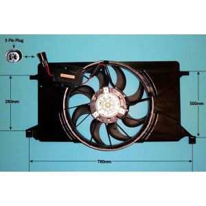 Radiator Cooling Fan Ford Focus 3 1.6 Flexifuel Petrol (Sep 2016 to 2023)
