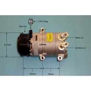 Compressor (AirCon Pump) Ford Focus 3 1.6 LPG Petrol (Sep 2016 to 2023)
