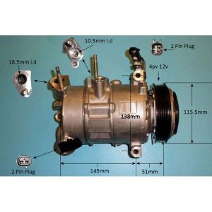 Compressor (AirCon Pump) Ford Mustang 2.3 Petrol (Sep 2015 to 2023)