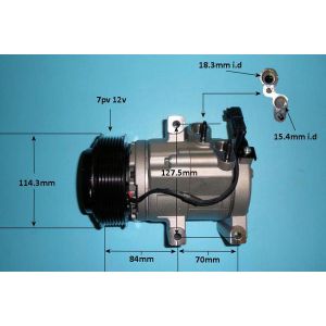 Compressor (AirCon Pump) Ford Ranger 2.2 TDCi Diesel (Apr 2011 to Nov 2015)