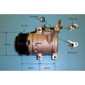 Compressor (AirCon Pump) Ford Ranger 3.2 TDCi Diesel (Feb 2017 to 2023)