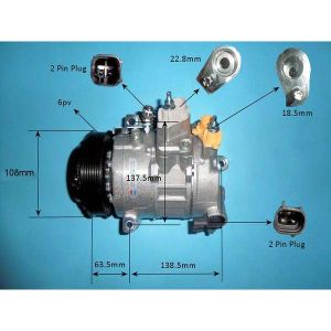 Compressor (AirCon Pump) Ford Transit V363 13- 2.0 EcoBlue FWD MHEV Diesel Automatic (May 2019 to 2023)