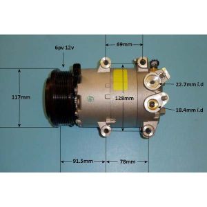 Compressor (AirCon Pump) Ford Fiesta Van 1.5 TDCi Diesel (May 2015 to 2023)