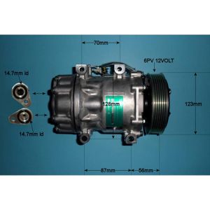 Compressor (AirCon Pump) Ford C-Max 2.0 TDCI Diesel (Feb 2007 to Dec 2010)
