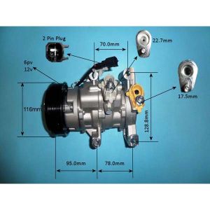 Compressor (AirCon Pump) Ford Transit Courier/Tourneo B460 1.6 Tdci Diesel (Aug 2016 to Apr 2018)
