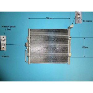 Condenser (AirCon Radiator) Honda Civic (1991-96) (EG/EH) 1.6 Petrol (Jan 1994 to Sep 1995)