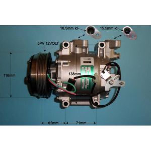 Compressor (AirCon Pump) Honda Jazz 1.4 Petrol (Jul 2008 to Dec 2010)