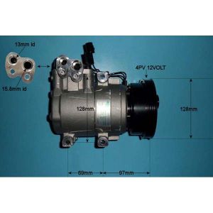 Compressor (AirCon Pump) Hyundai Lantra 1.8 Petrol (Feb 1996 to Sep 2000)