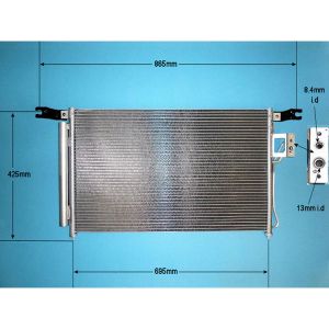 Condenser (AirCon Radiator) Hyundai Santa Fe 2.4 Petrol Automatic (Mar 2006 to Oct 2010)