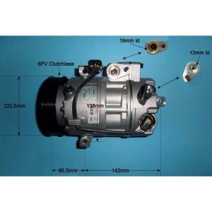 Compressor (AirCon Pump) Hyundai Santa Fe 2.2 CRDi Diesel Automatic (Sep 2012 to Feb 2018)