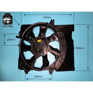 Radiator Cooling Fan Hyundai Getz 1.4 Petrol (Aug 2005 to 2025)