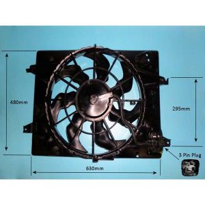 Radiator Cooling Fan Hyundai Tucson 2.0 16v Petrol (Nov 2007 to Mar 2010)