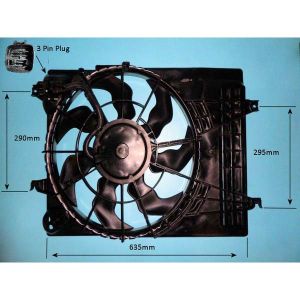 Radiator Cooling Fan Hyundai Tucson 2.0 16v Petrol (Nov 2007 to Mar 2010)