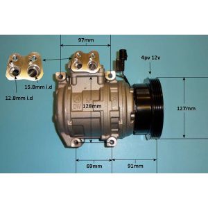 Compressor (AirCon Pump) Hyundai Tucson 2.0 16v Petrol (Nov 2007 to Mar 2010)