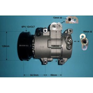Compressor (AirCon Pump) Hyundai Veloster 1.6 GDi Petrol (Mar 2011 to Dec 2017)