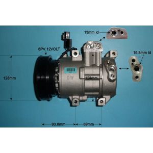 Compressor (AirCon Pump) Hyundai Veloster 1.6 T-GDi Turbo Petrol (Oct 2012 to Dec 2017)
