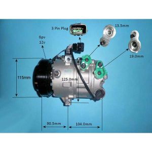 Compressor (AirCon Pump) Hyundai iX 35 2.0 GDi Petrol (Aug 2013 to Apr 2015)