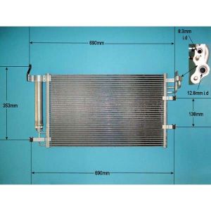 Condenser (AirCon Radiator) Kia Cerato 2.0 CRDi Diesel (Apr 2004 to 2025)