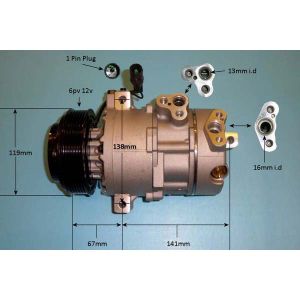 Compressor (AirCon Pump) Kia Sorento 2.0 CRDi Diesel (Nov 2010 to Sep 2012)