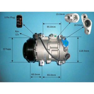 Compressor (AirCon Pump) Kia Stonic 1.0 T GDi Petrol (Jul 2017 to 2023)