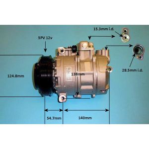 Compressor (AirCon Pump) Land Rover Freelander 1 2.0TD/TD4 Diesel (Nov 2003 to Oct 2006)