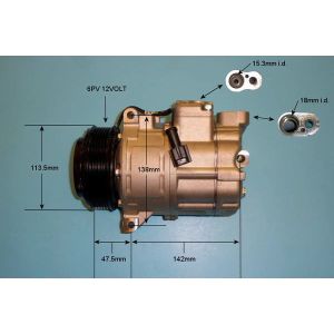 Compressor (AirCon Pump) Land Rover Range Rover HSE/Vogue/Classic 4.4 Petrol (Mar 2002 to May 2005)