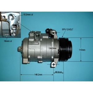 Compressor (AirCon Pump) Land Rover Range Rover HSE/Vogue/Classic 4.4 Petrol (May 2005 to Aug 2012)