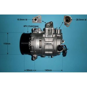 Compressor (AirCon Pump) Land Rover Range Rover Sport/Sport HSE 3.6 TD8 Diesel (Apr 2006 to Apr 2013)