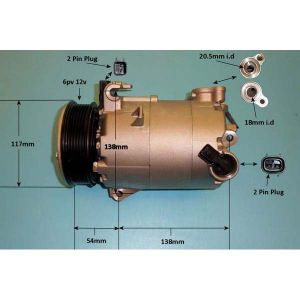 Compressor (AirCon Pump) Land Rover Discovery Sport 2.0 Petrol (Dec 2014 to Aug 2017)
