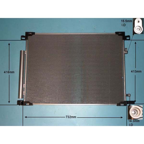 Condenser (AirCon Radiator) Lexus NX 2.5 350h Petrol (Sep 2021 to 2023 ...