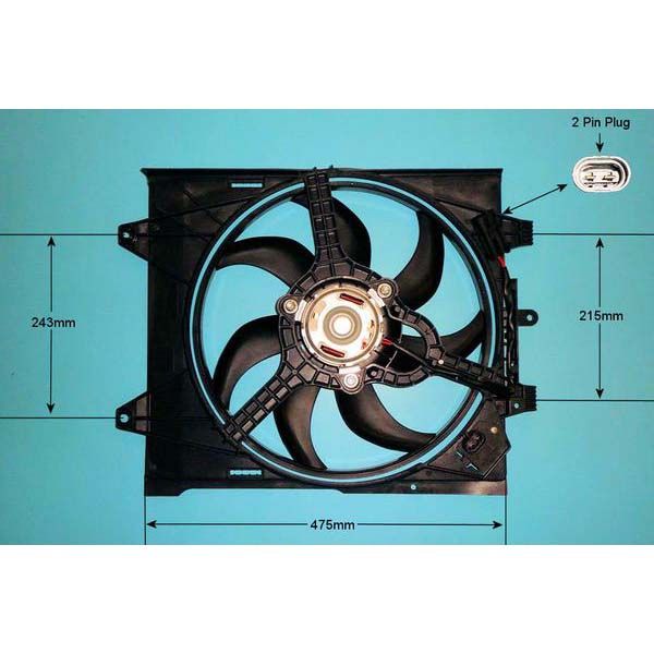 Radiator Cooling Fan Fiat 500 C 1.3 D Diesel (Sep 2011 to 2023) Part 05 ...